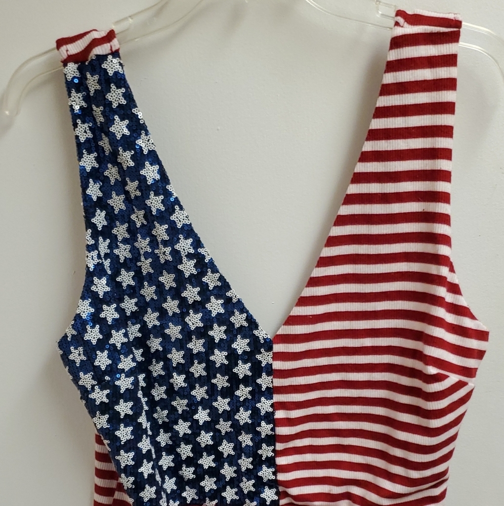 American Flag Bodysuit